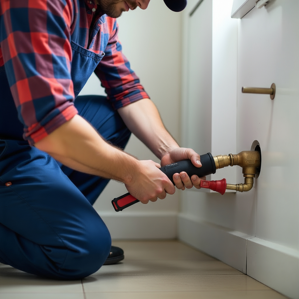 Licensed plumber performing residential plumbing repairs in Rosebery NSW