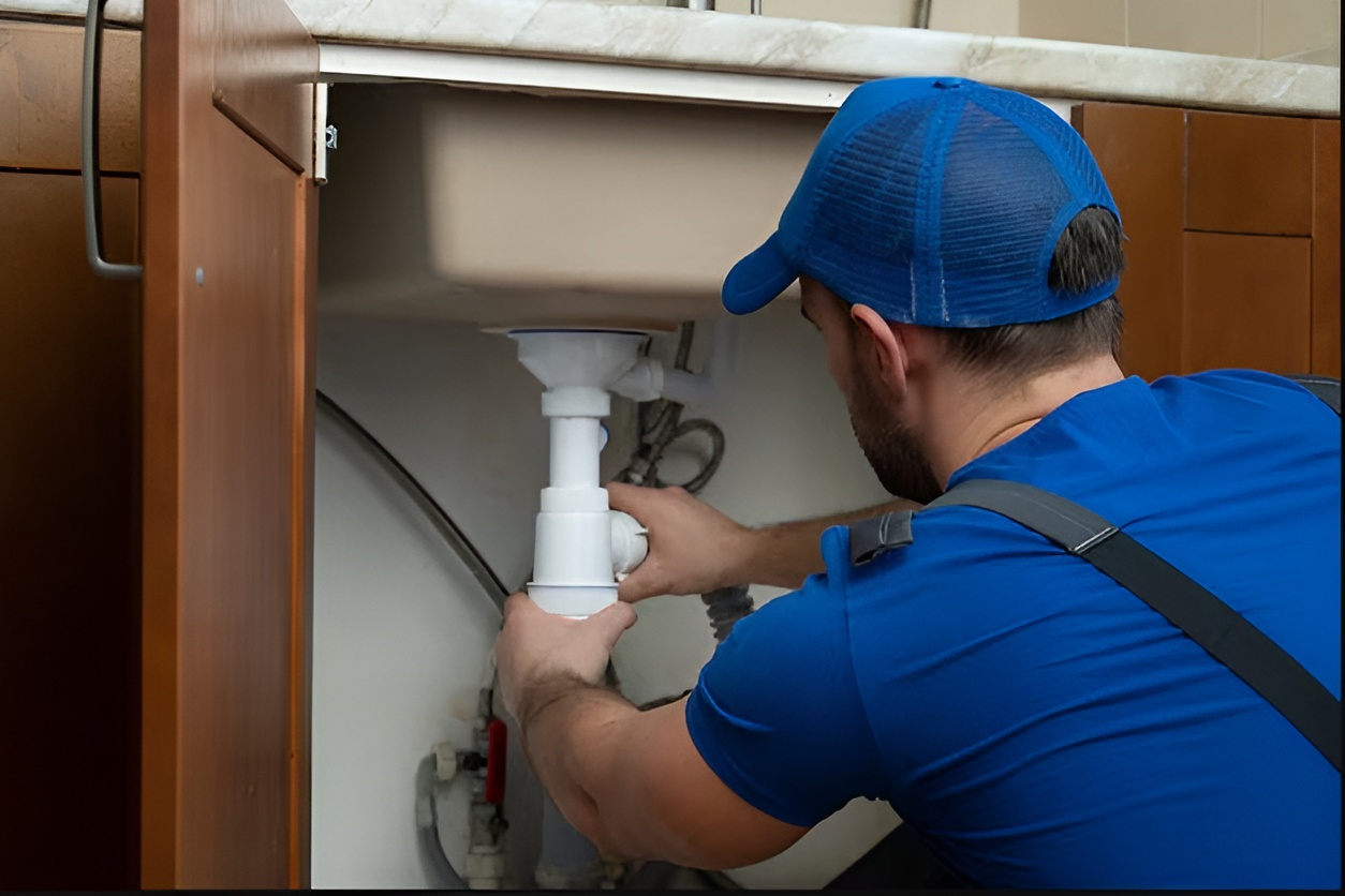 Licensed plumber repairing leaking pipe in Glebe NSW
