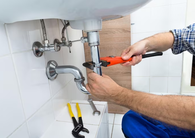 Bathroom plumbing renovation installation