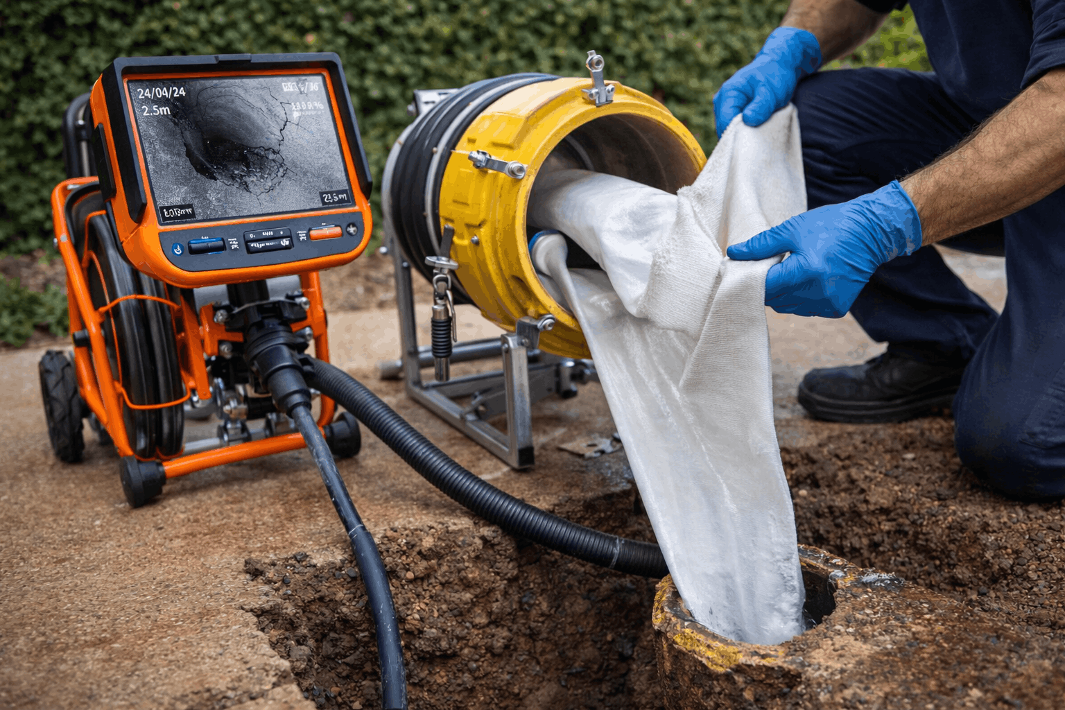 Pipe relining solution for damaged burst pipe in Sydney