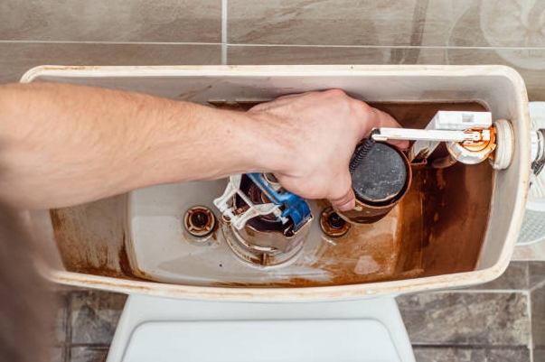 Toilet pipe leak repair under floor