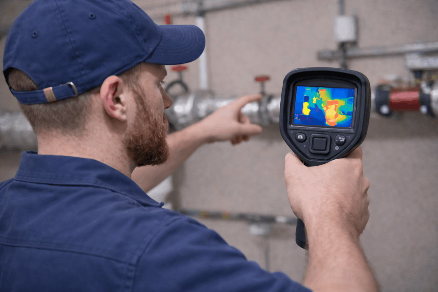 Detecting hidden water leak in wall and floor using acoustic and thermal tools in Sydney