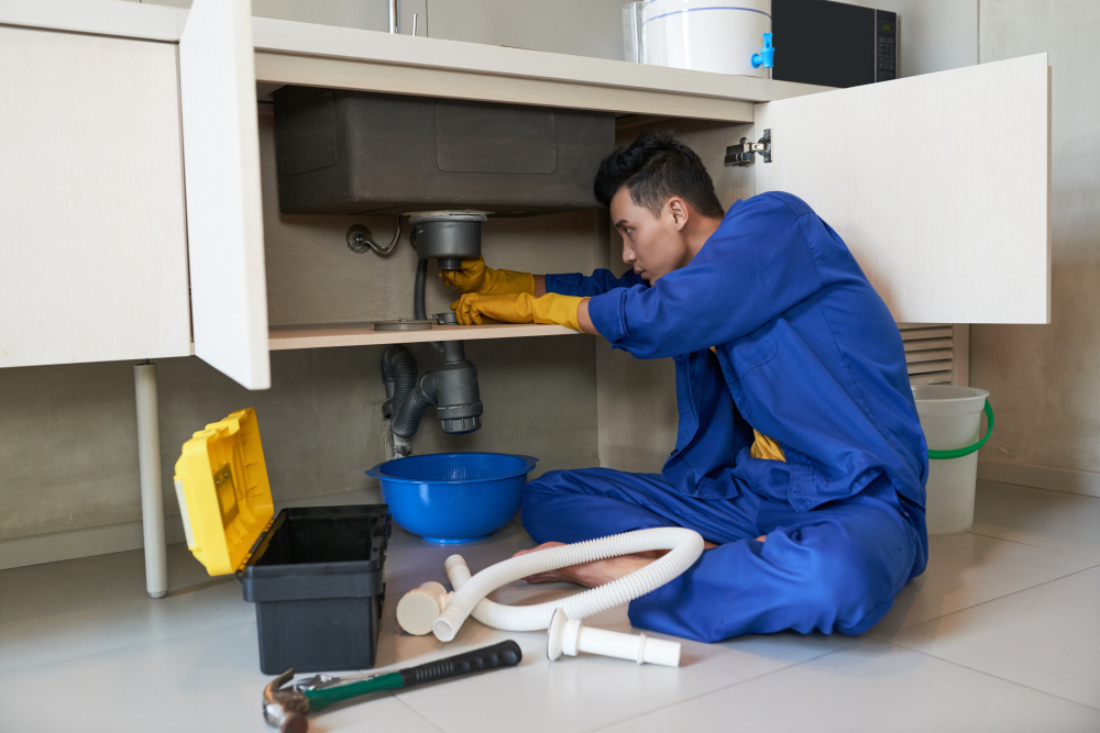 Residential plumbing system inside a home in pyrmont